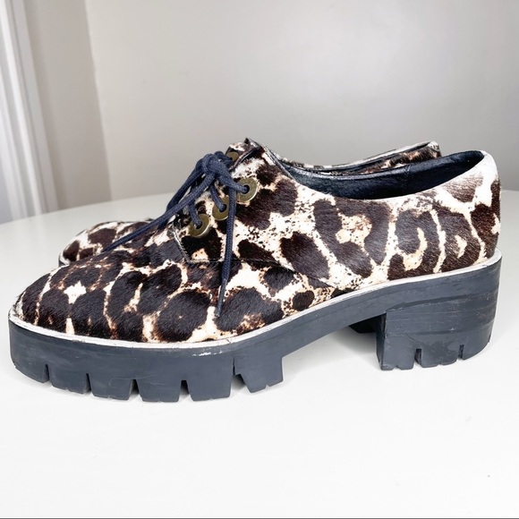 Sandro Paris Alec Leopard Platform Sneaker EU 39 US Women’s Size 9 - Picture 1 of 11